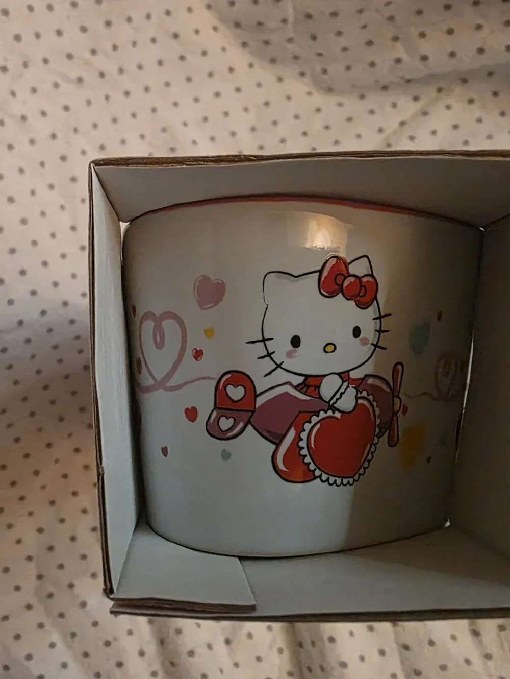 Hello Kitty Heart Ramekins Set of 2 Sanrio Ceramic Baking Gift Kitchen Bowls